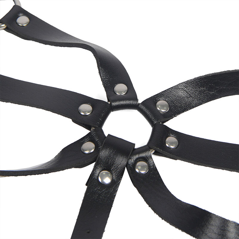 SUBBLIME - HARNAIS CORPS SANGLES AJUSTABLES CUIR NOIR TAILLE UNIQUE - – Image 6