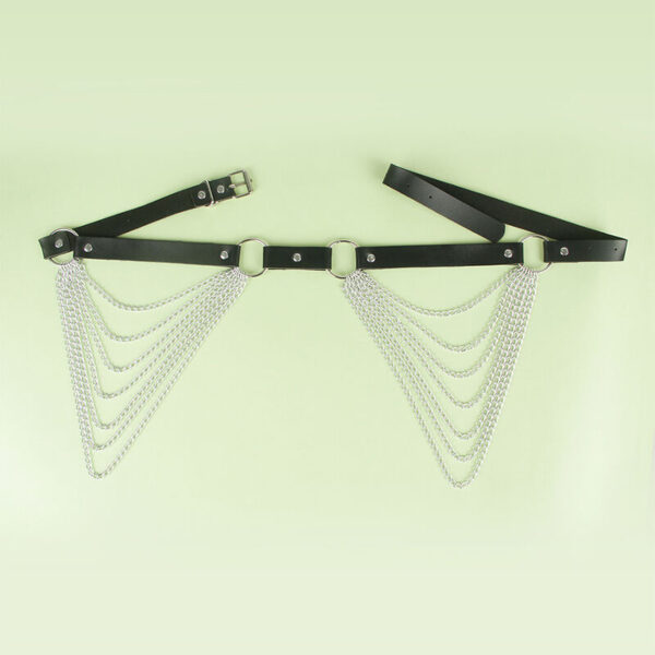 SUBBLIME - CHAÎNE CUIR CEINTURE NOIRE TAILLE UNIQUE - – Image 4