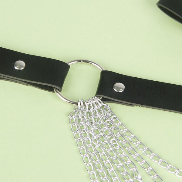 SUBBLIME - CHAÎNE CUIR CEINTURE NOIRE TAILLE UNIQUE - – Image 5