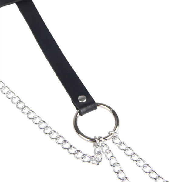 SUBBLIME - CHAINE BAGUE CUIR CEINTURE NOIR TAILLE UNIQUE - – Image 5