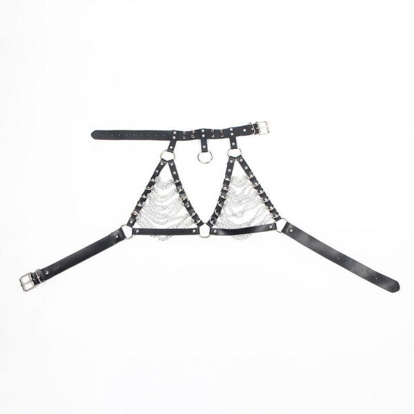 SUBBLIME - SOUTIEN-GORGE HARNAIS ET COLLIER AVEC CHAÎNE S TAILLE UNIQUE - – Image 4