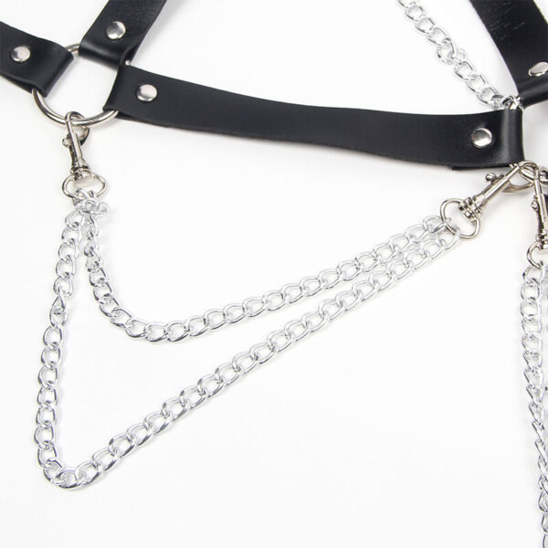 SUBBLIME - SOUTIEN-GORGE HARNAIS AVEC CHAÎNE DÉTAIL TAILLE UNIQUE - – Image 5