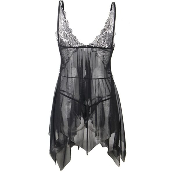 SUBBLIME - BABYDOLL TISSU TULLE POITRINE DENTELLE S/M - – Image 6