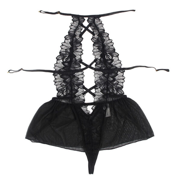 SUBBLIME - TEDDY HALTER NECK DOS NU DENTELLE NOIR L/XL - – Image 6