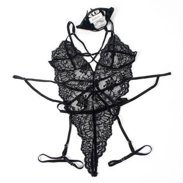 SUBBLIME - COSTUME DE POLICE CORPS EN DENTELLE NOIR L/XL - – Image 7