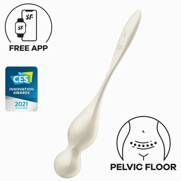 SATISFYER - BALLES VIBRANTES DE KEGEL LOVE BIRDS BLANCHES -
