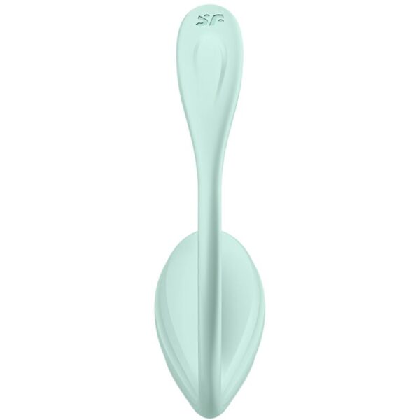 SATISFYER - APPLICATION GRATUITE STIMULATEUR DE POINT G PÉTALE LISSE VERT D'EAU - – Image 4