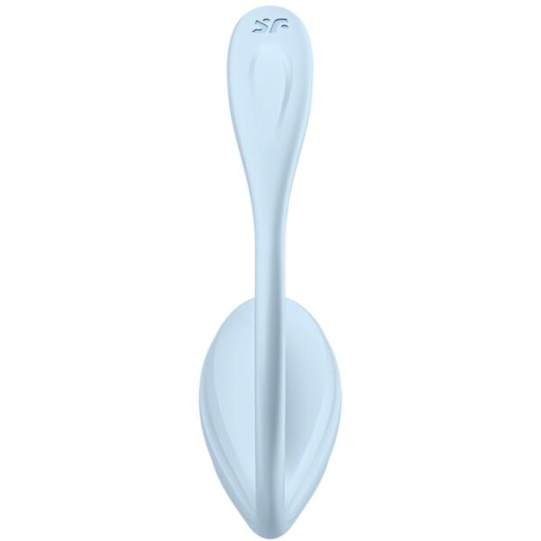 SATISFYER - APPLICATION GRATUITE STIMULATEUR DE POINT G PÉTALE LISSE BLEU CIEL - – Image 4