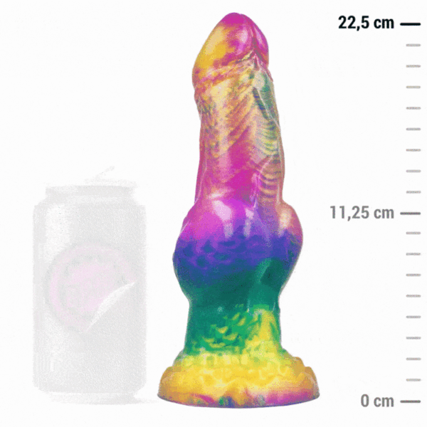 EPIC - GODE IRIS AVEC TESTICULES ARC-EN-CIEL DE PLAISIR -