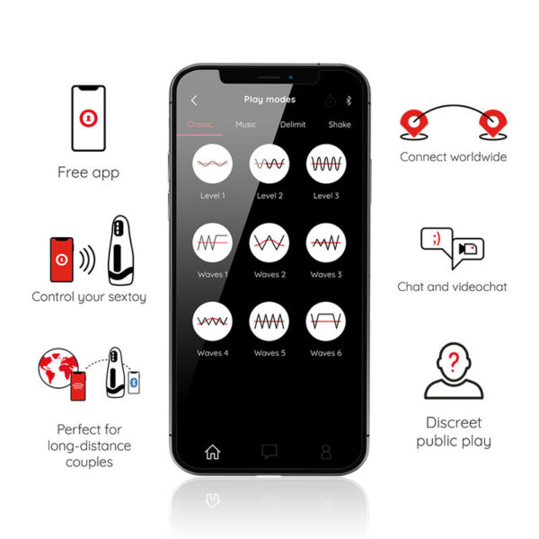 ONINDER - MASTURBATEUR MASCULIN RECHARGEABLE SEOUL 10 VITESSES - APPLICATION GRATUITE - – Image 5