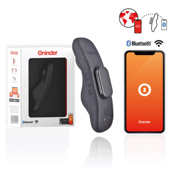 ONINDER - VIBRATEUR RECHARGEABLE MANILA PANTY 9 VITESSES 9,6 CM X 2,6 CM - APPLICATION GRATUITE -