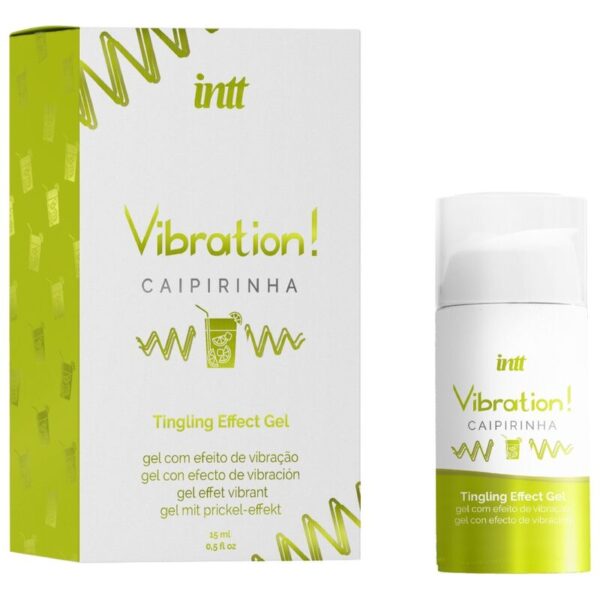 INTT - GEL VIBRATEUR LIQUIDE CAIPIRINHA PUISSANT STIMULANT INTIME 15 ML - – Image 2