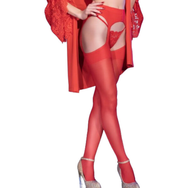CHILIROSE - CR 4312 BAS Jarretière ROUGE S/M - – Image 2