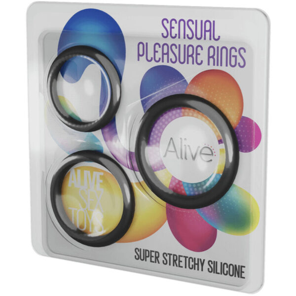 ALIVE - KIT TROIS ANNEAUX DE PLAISIR SENSUELLE - – Image 4