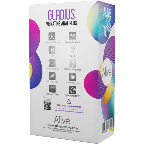 ALIVE - PLUG VIBRATEUR ANAL GLADIUS - – Image 6