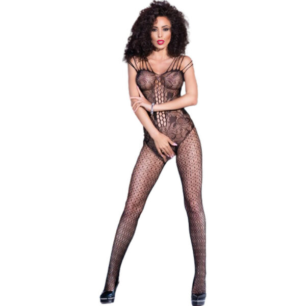CHILIROSE - CR 4233 BODYSTOCKING SANS CROCHET NOIR S/M - – Image 3
