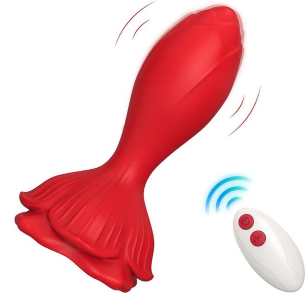ARMONY - VIBRATEUR ROSE & PLUG ANAL PETITE TÉLÉCOMMANDE ROUGE -