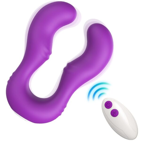 ARMONY - VIBRATEUR SERAPH DOUBLE TÉLÉCOMMANDE VIOLET -