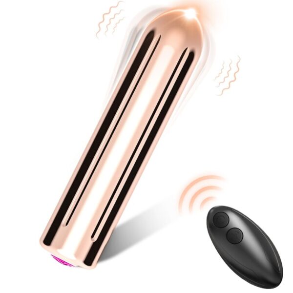 ARMONY - WARHEAD VIBRATOR BULLET TÉLÉCOMMANDE DORÉ 2 CM X 8.8 CM -
