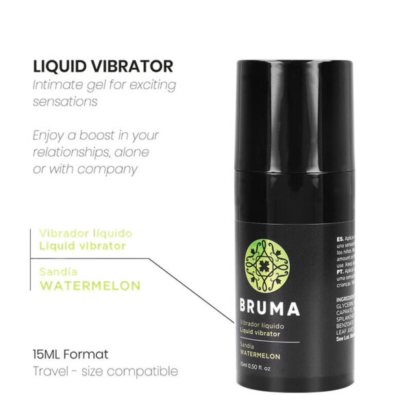 BRUMA - VIBRATEUR LIQUIDE ULTRA GLISSANT Pastèque 15 ML - – Image 4
