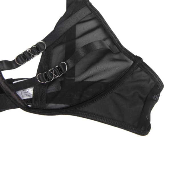 SUBBLIME - ENSEMBLE DEUX PIÈCES DE SOUTIEN-GORGE TRANSPARENT ET BANDES S/M - – Image 5