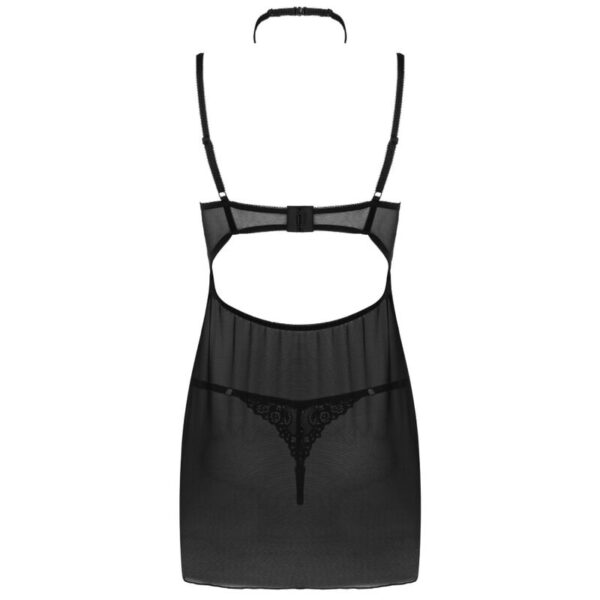 LIVCO CORSETTI FASHION - ENSEMBLE BINELLA BABYDOLL + THONG NOIR - – Image 4