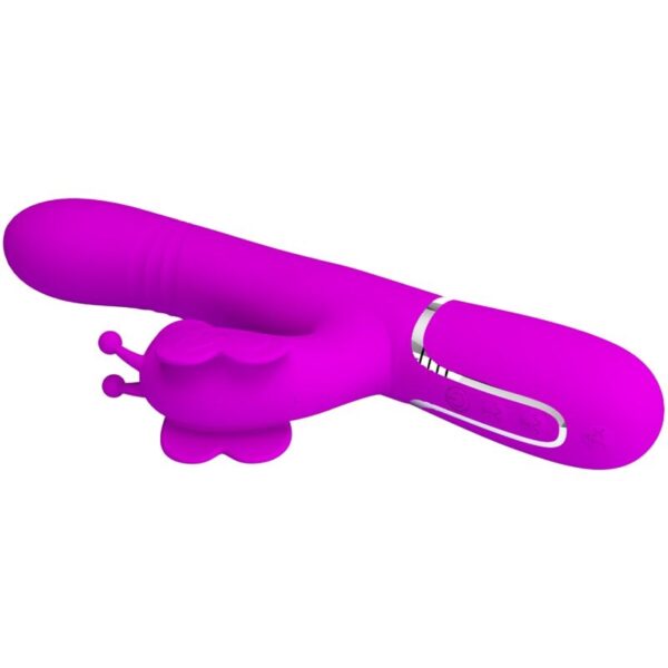 PRETTY LOVE - VIBRATEUR MULTIFONCTION LAPIN 4 EN 1 PAPILLON FUCHSIA - – Image 6