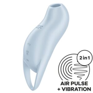 SATISFYER - STIMULATEUR DE CLITORIS POCKET PRO 1 BLEU CLAIR -