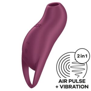 SATISFYER - POCKET PRO 1 STIMULATEUR DE CLITORIS GRENAT -