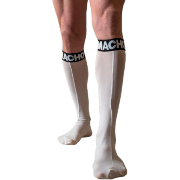 MACHO - CHAUSSETTES FINES TAILLE UNIQUE BLANCHE -