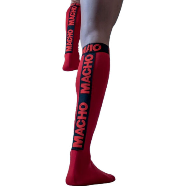 MACHO - CHAUSSETTES FINES TAILLE UNIQUE ROUGE -