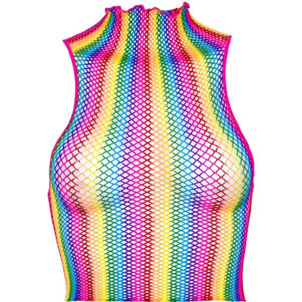 LEG AVENUE - HAUT EN FILET MULTICOLORE - – Image 3