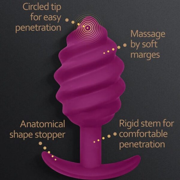 G-VIBE - PLUG ANAL GPLUG TWIST 2 VIOLET - – Image 2