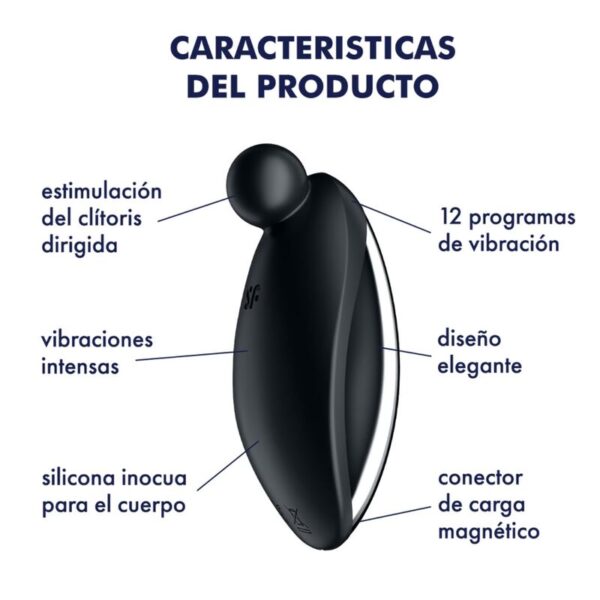 SATISFYER - VIBRATEUR SPOT ON 2 LAY-ON NOIR - – Image 4