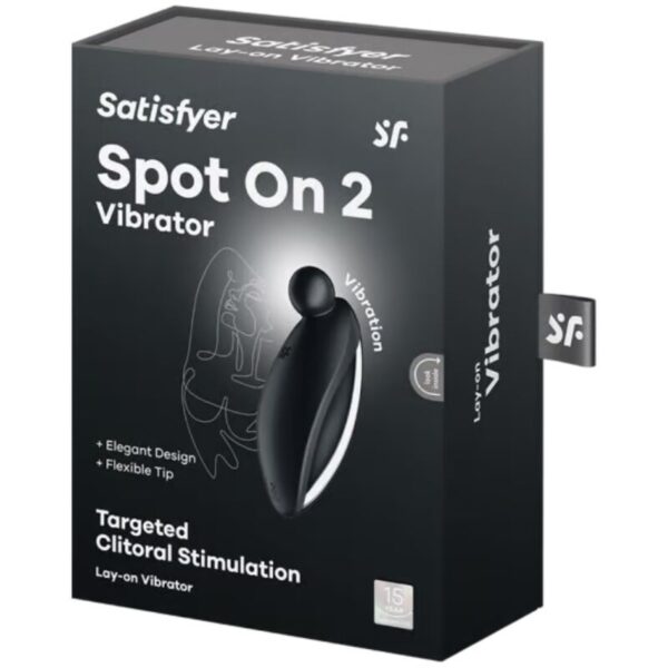 SATISFYER - VIBRATEUR SPOT ON 2 LAY-ON NOIR - – Image 5