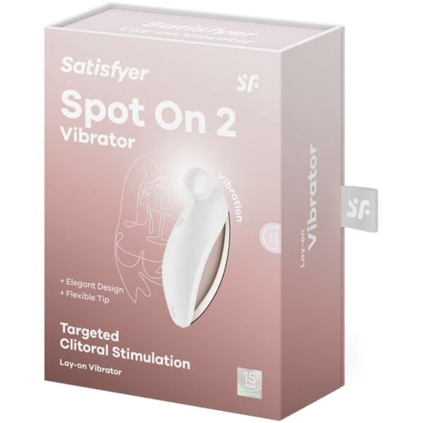 SATISFYER - VIBRATEUR SPOT ON 2 LAY-ON BLANC - – Image 5