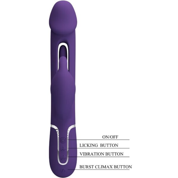 PRETTY LOVE - VIBRATEUR DEJON RABBIT 3 EN 1 MULTIFONCTION VERT AQUA - – Image 7
