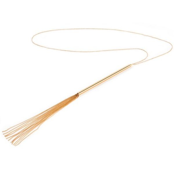 BIJOUX - MAGNIFIQUE COLLIER CHAÎNE / FOUET MÉTAL - – Image 2