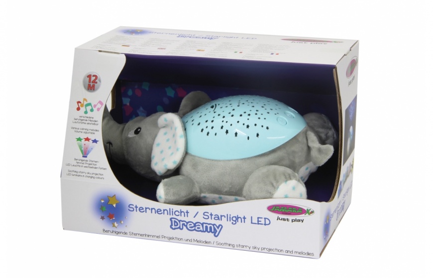 Jouets récréatifs Dreamy Elephant veilleuse led 32 cm gris/bleu - JAMARA – Image 10