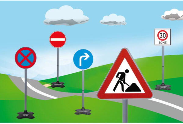 Sets de circulation panneaux de signalisation grand format 5 sections 81 cm - JAMARA – Image 10