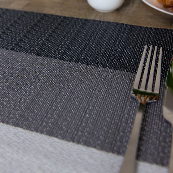 Sets de table Set de table 30 x 45 cm PVC/polyester Blanc/Gris - KitchenCraft – Image 12