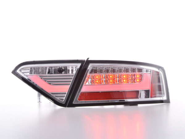 Feux arrières LED Lightbar Audi A5 8T Coupe / Sportback 07-11 chrome -