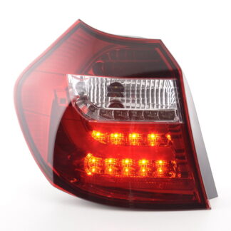 Jeu de feux arrière à LED BMW Série 1 E87 / E81 3/5 portes. 04-06 clair / rouge -