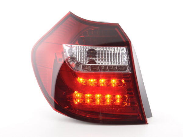Jeu de feux arrière à LED BMW Série 1 E87 / E81 3/5 portes. 04-06 clair / rouge -