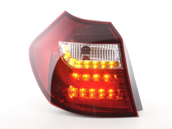 Jeu de feux arrière à LED BMW Série 1 E87 / E81 3/5 portes. 04-06 clair / rouge - – Image 3