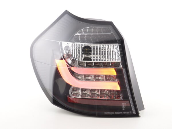 Jeu de feux arrière à LED BMW Série 1 E87 / E81 3/5 portes. 07-11 noir -