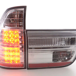 Feux arrières LED BMW X5 E53 98-02 chrome -