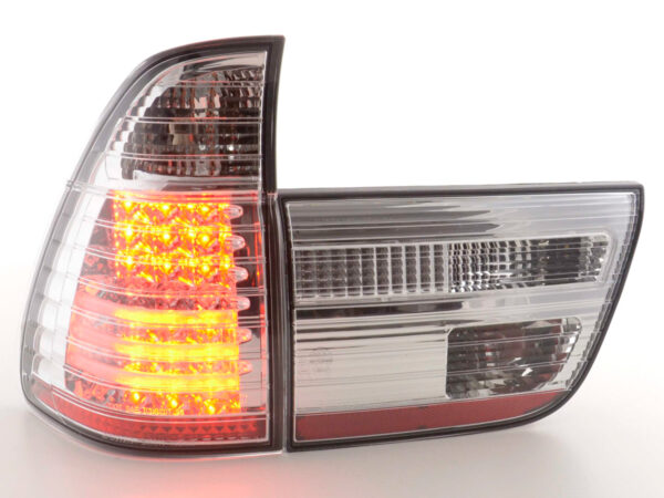 Feux arrières LED BMW X5 E53 98-02 chrome - – Image 2