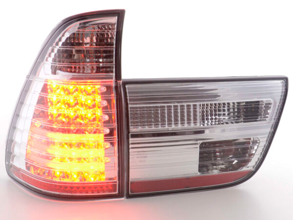 Feux arrières LED BMW X5 E53 98-02 chrome - – Image 4