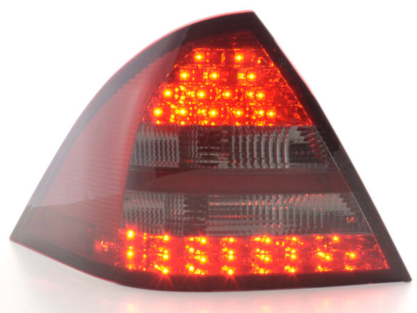 Kit feux arrière LED Mercedes Classe C W203 Limo 05-07 rouge / noir - – Image 3